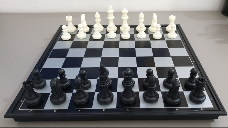 Six Black Simple Chess Pieces Chess, International Chess, Piece